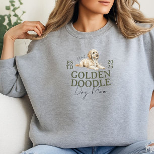 Sweatshirt Portrait personnalisé chien chien maman Doodle dor