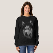 Sweatshirt Portrait sibérien Husky 5 (Devant entier)