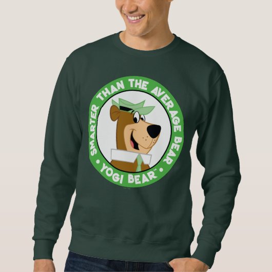 Sweatshirt Portrait souriant de l'ours de Yogi (Devant)