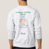 Sweatshirt portugais du monde de langue (Dos)