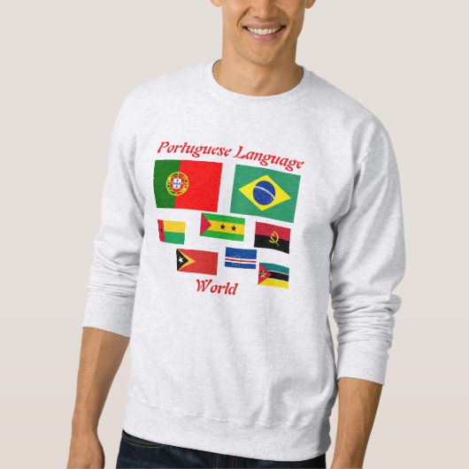 Sweatshirt portugais du monde de langue (Devant)