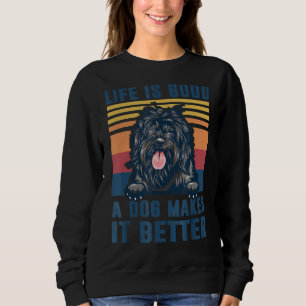 Sweatshirt Portugais Water Dog Drôle Chien Papa Maman Hommes