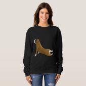 Sweatshirt Pose de Yoga Boxer (Devant entier)