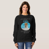 Sweatshirt Pose Par Piscine Et Hang W Borzoi (Devant entier)