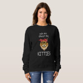 Sweatshirt Posez-Moi Des Questions Sur Mes Kitties Funny Main (Devant entier)