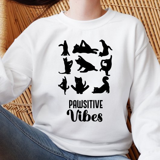 Sweatshirt Positions Funny Six Chats Yoga
