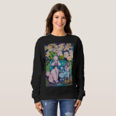 Sweatshirt Posse de caniche (Devant entier)