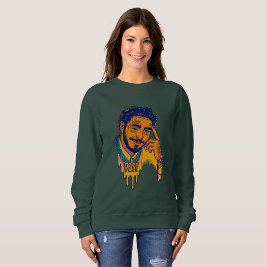 Sweatshirt Post Malone Vibes Graphic Top (Devant entier)