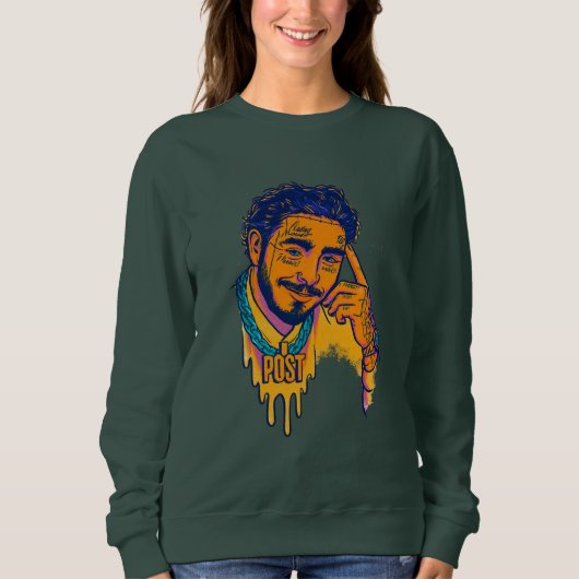 Sweatshirt Post Malone Vibes Graphic Top (Devant)