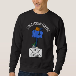 Sweatshirt Postal Worker Fundy Pour Livraison Mailman Coffee 