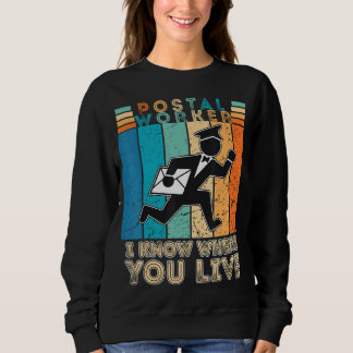 Sweatshirt Postal Worker Funny Transporteur Mailman Poste Bur