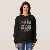 Sweatshirt Poste de travail de la mère de poste de la travail (Devant entier)