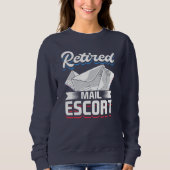 Sweatshirt Poste Travailleur Retraite Funny Retraité Mailman (Devant)