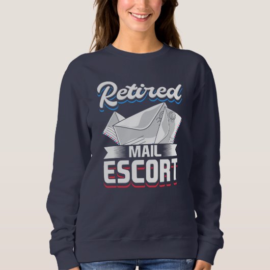 Sweatshirt Poste Travailleur Retraite Funny Retraité Mailman (Devant)