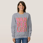 Sweatshirt Poster d'art mural en rose (Devant entier)