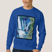 Sweatshirt Poster de Burney Falls, CA (Devant)