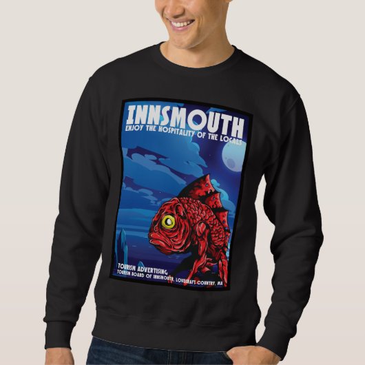 Sweatshirt Poster Vintage voyage Innsmouth Lovecraft (Devant)