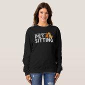 Sweatshirt Pot à Chien Professionnel Pet Sitter Handler (Devant entier)