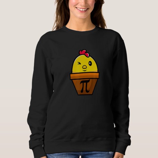 Sweatshirt Pot de poulet Pi Math Funny Pi Jour universitaire (Devant)