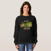 Sweatshirt Pot Tête Kente Tissu Tee (Devant entier)