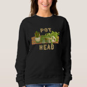 Sweatshirt Pot Tête Kente Tissu Tee (Devant)
