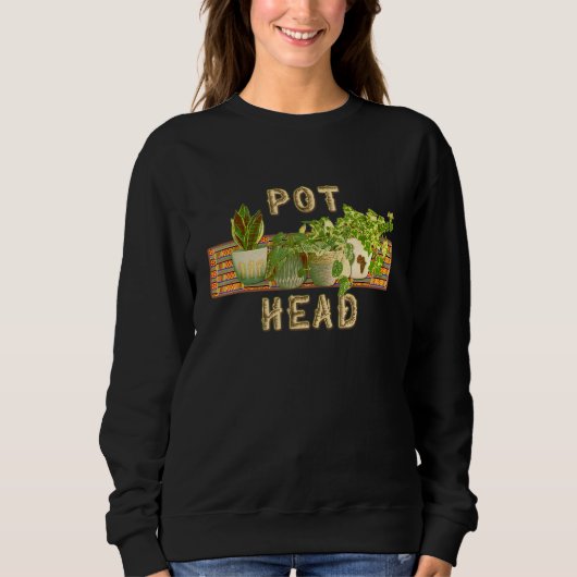 Sweatshirt Pot Tête Kente Tissu Tee (Devant)