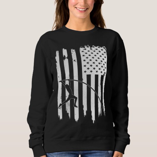 Sweatshirt Pote Vault USA Drapeau américain 4 juillet Jump Sp (Devant)