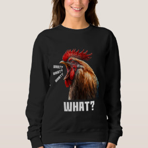 Sweatshirt Poule en colère sarcastique cool criant graphique 