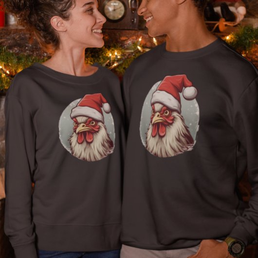Sweatshirt Poulet de Noël