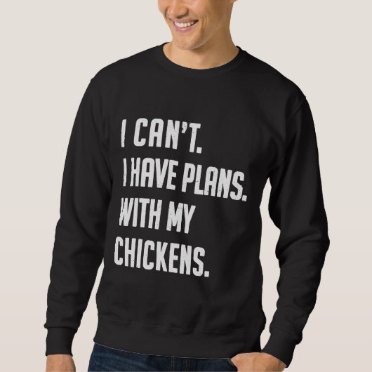 Sweatshirt Poulet de poulet Aimer mignon fermier (Devant)