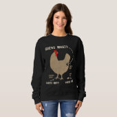 Sweatshirt Poulet Devinez Wh (Devant entier)