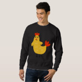 Sweatshirt poulet jaune (Devant entier)