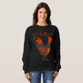 Sweatshirt poulet noir (Devant entier)