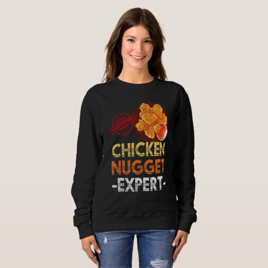 Sweatshirt Poulet Nuggets Expert Restauration Rapide Poulet N (Devant entier)