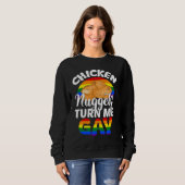 Sweatshirt Poulet Nuggets LGBT Pride (Devant entier)