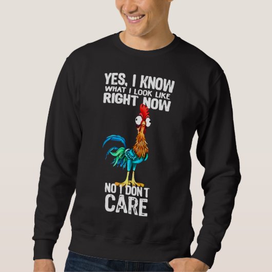 Sweatshirt Poulet Oui Je Sais Ce Que Je Sens Bien (Devant)