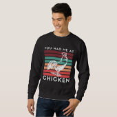 Sweatshirt Poulet vintage (Devant entier)