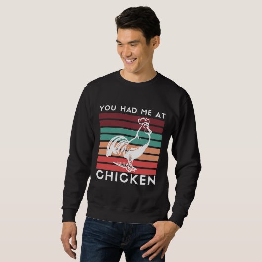 Sweatshirt Poulet vintage (Devant entier)