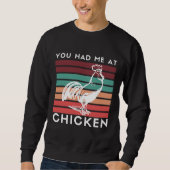 Sweatshirt Poulet vintage (Devant)