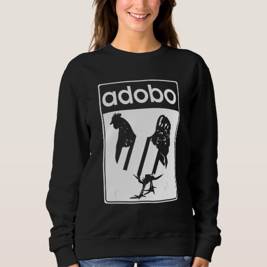 Sweatshirt Poulets Adobo Aliments philippins Philippines Adob (Devant)