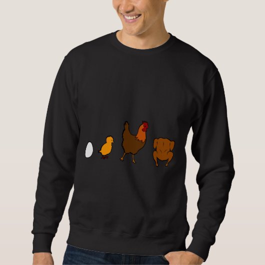 Sweatshirt Poulets de l'évolution (Devant)