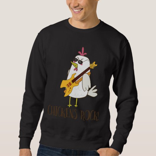 Sweatshirt Poulets Rocher Cute Poulet (Devant)