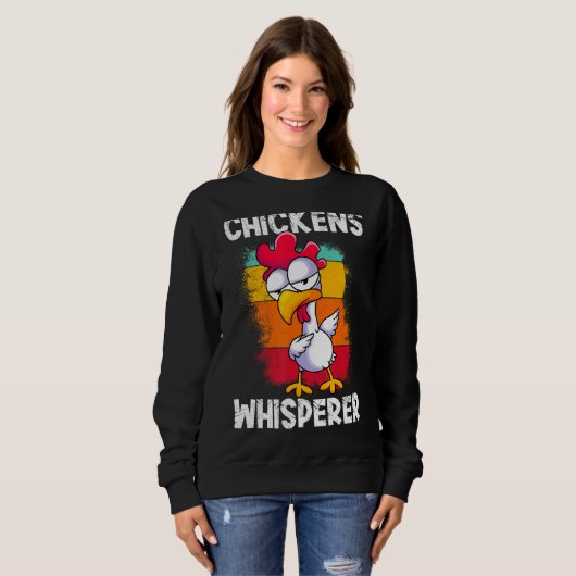 Sweatshirt Poulets Whisperer Agricole Poulet (Devant entier)