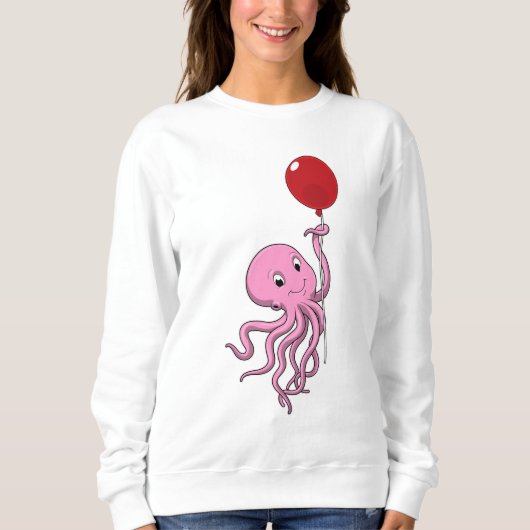 Sweatshirt poulpe avec ballon (Devant)