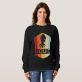 Sweatshirt Poulpe calamar vintage (Devant entier)