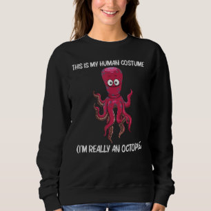 Sweatshirt Poulpe Cool Pour Hommes Femmes Vie Marine Biologie
