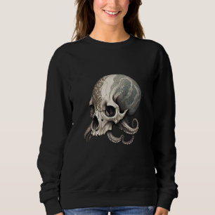 Sweatshirt Poulpe crâne Kraken, vêtements Grunge Esthétique A