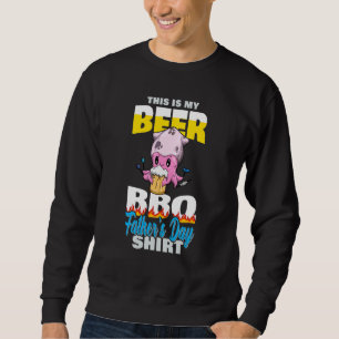 Sweatshirt Poulpe de poulpe de calmar mignonne Beer grillante