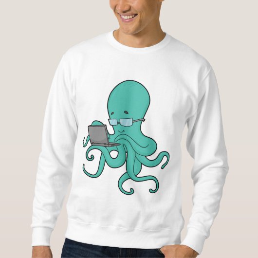 Sweatshirt Poulpe Ordinateur portable (Devant)