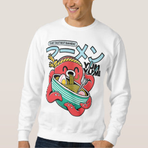 Sweatshirt Poulpe Ramen le plus savoureux – Kawaii Noodle jap